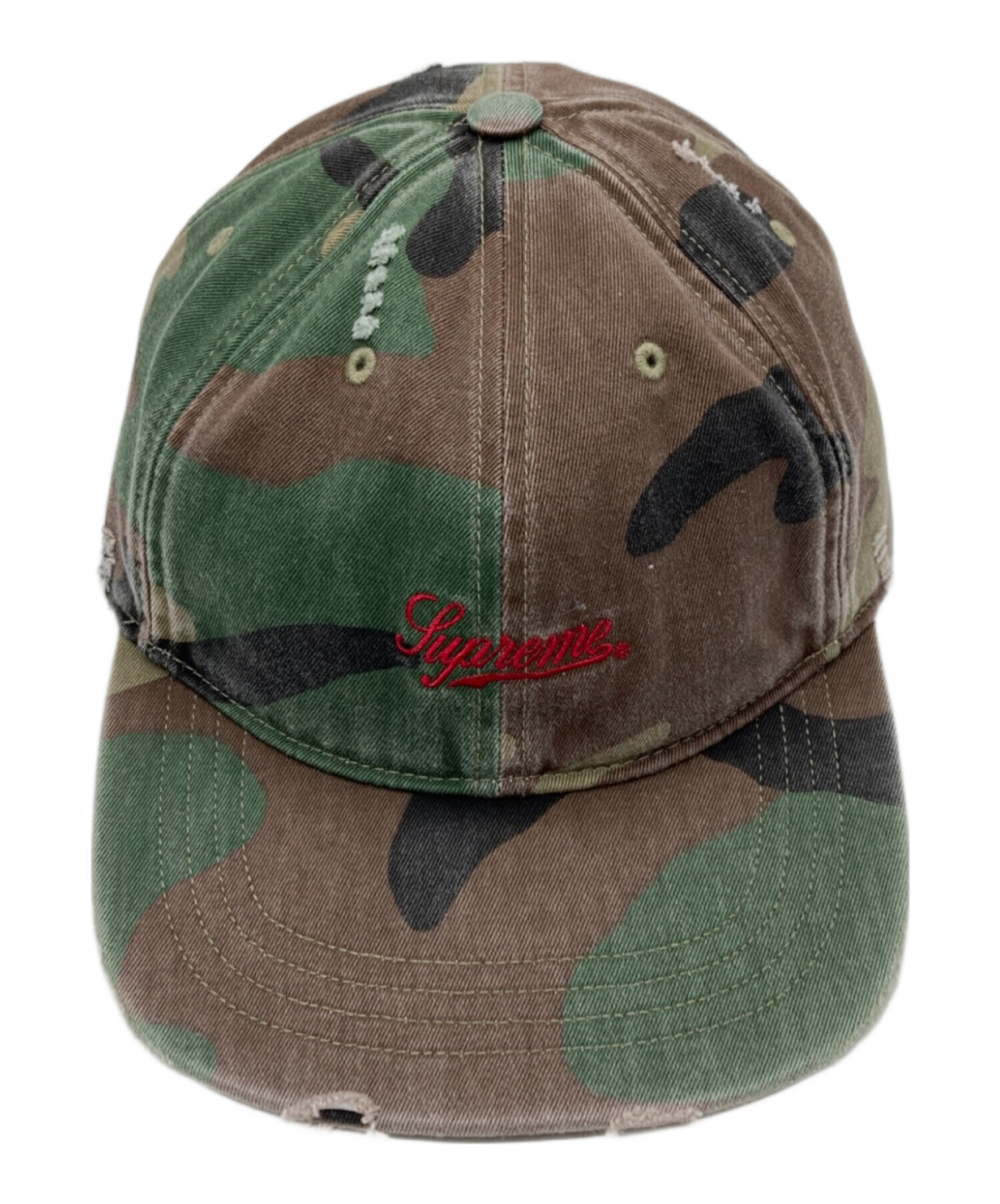 中古・古着通販】SUPREME (シュプリーム) Distressed Script 6-Panel 