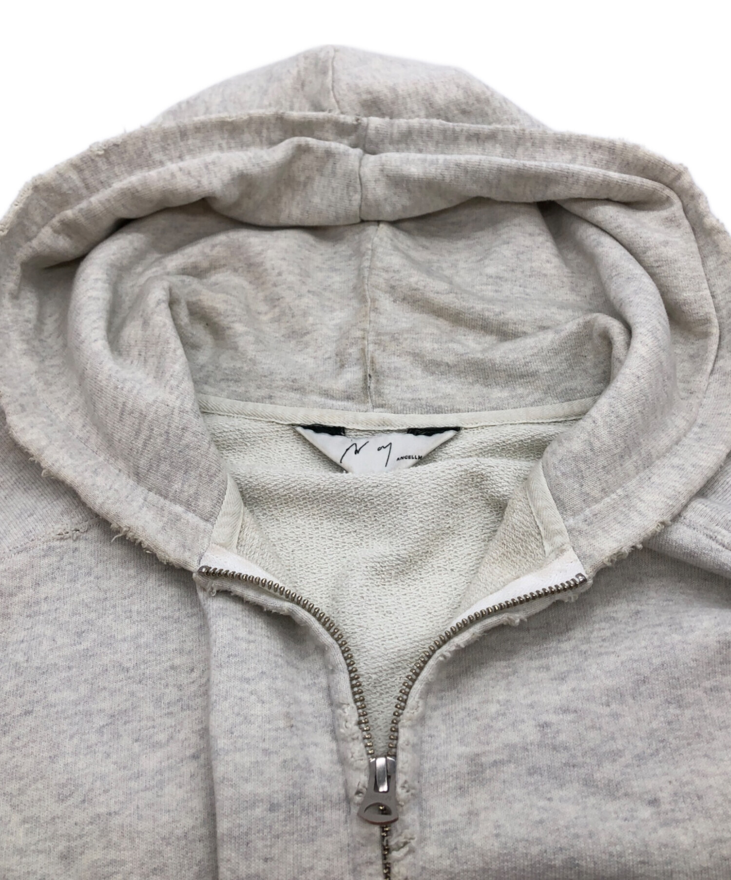 中古・古着通販】ANCELLM (アンセルム) 24aw CRASH ZIP HOODIE グレー