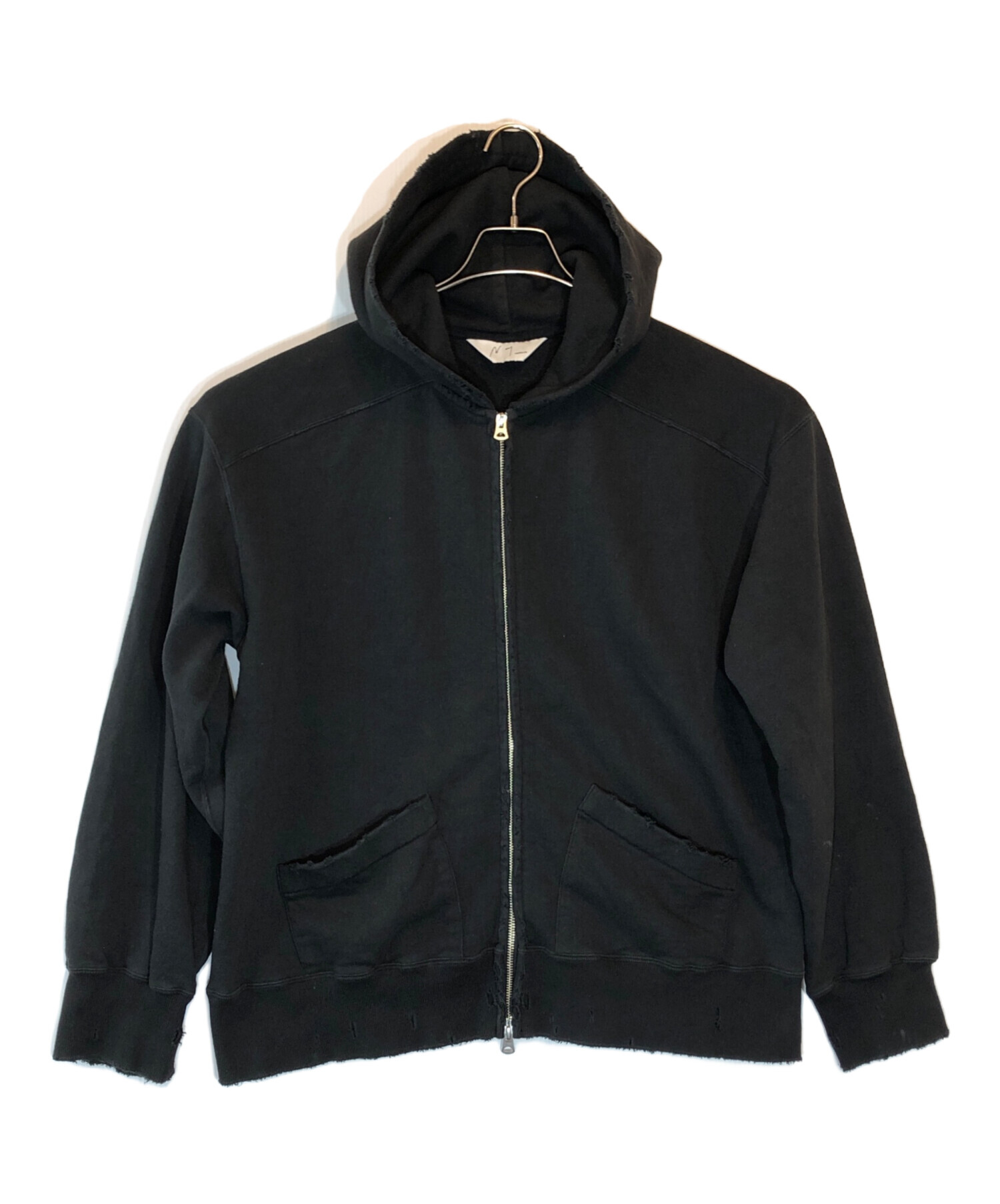 中古・古着通販】ANCELLM (アンセルム) 25SS ZIPUP HOODIE ブラック