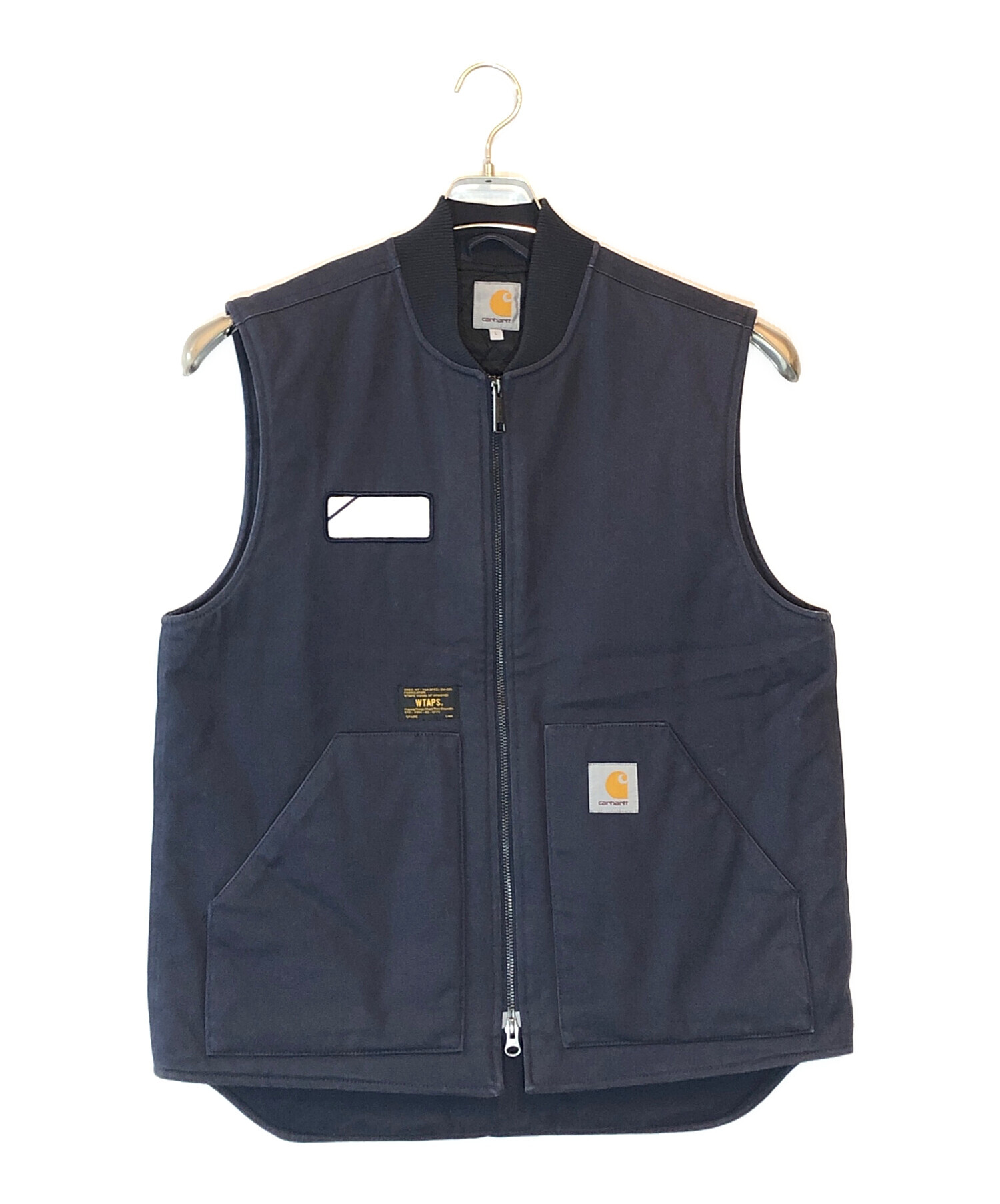 Carhartt WTAPS ネイビー ベスト 中古・古着通販】CarHartt (カーハート) WTAPS (ダブルタップス