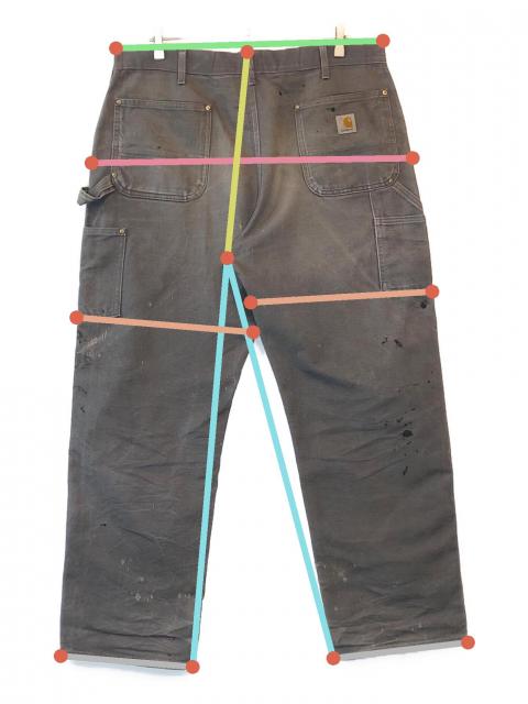 中古・古着通販】CarHartt (カーハート) ダブルニーペインターパンツ