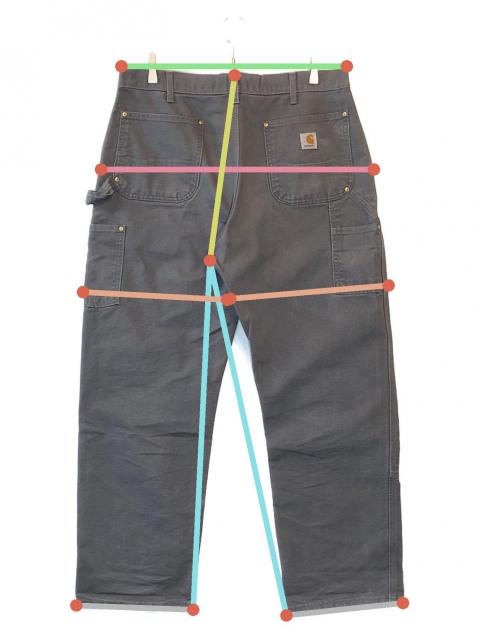 中古・古着通販】CarHartt (カーハート) ダブルニーペインターパンツ