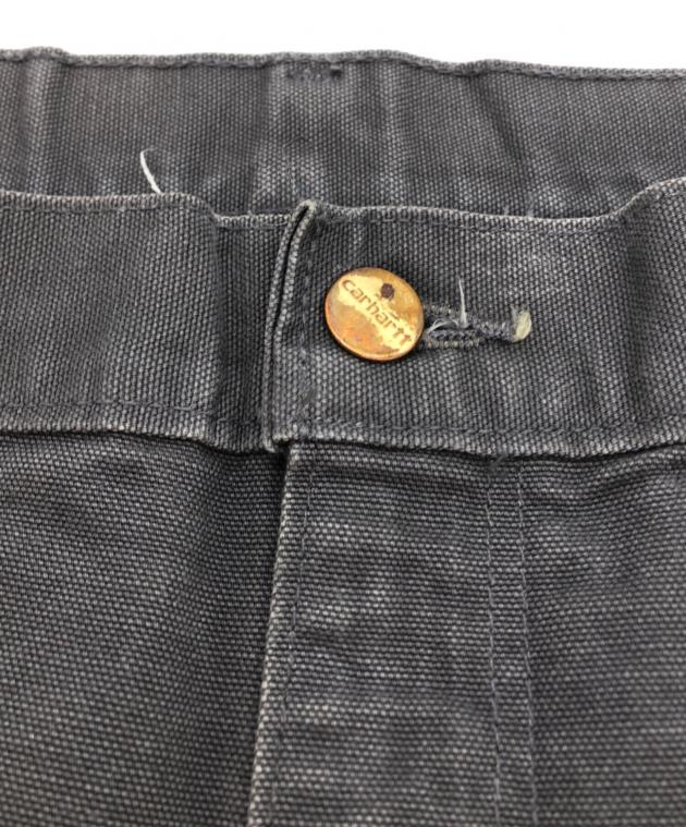 Carhart ダブルニー　フェード　グレー　36×30 USA製 carharttカーハート ダブルニー ダック地 ペインターパンツ