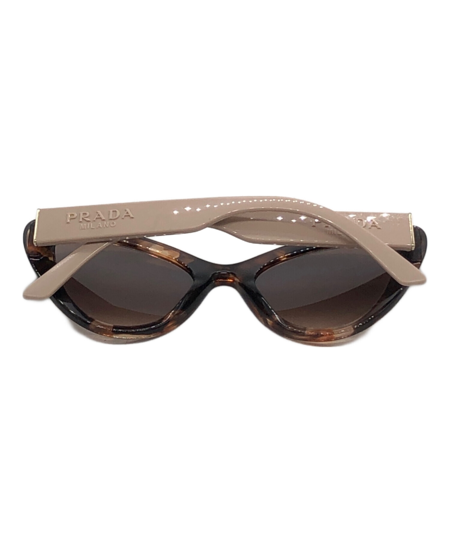 PRADA プラダ サングラス  茶 【古着】【中古】【送料無料】 中古・古着通販】PRADA (プラダ) 三角ロゴプレート サングラス