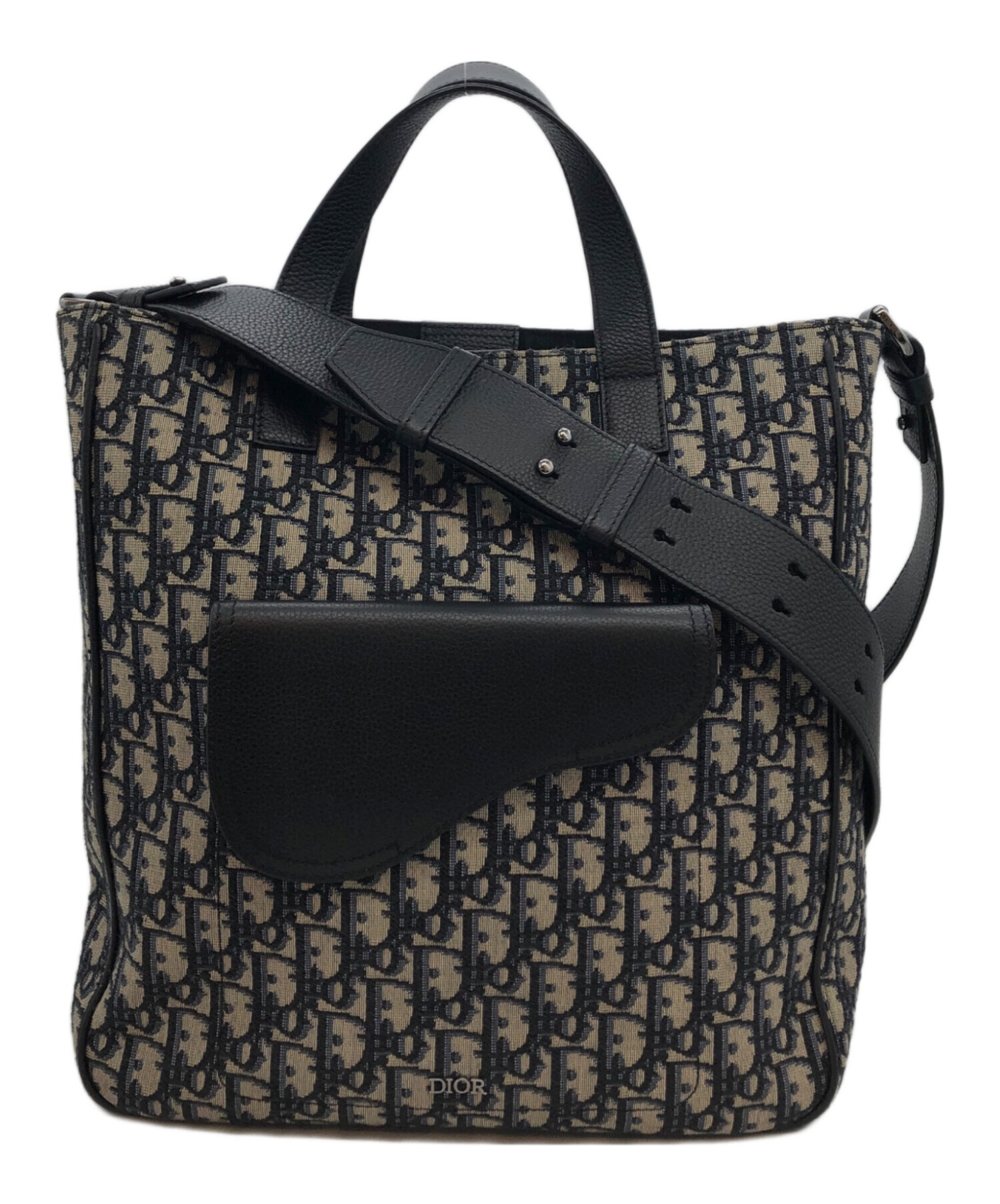 中古・古着通販】Dior (ディオール) オブリークサドル2WAYトートバッグ