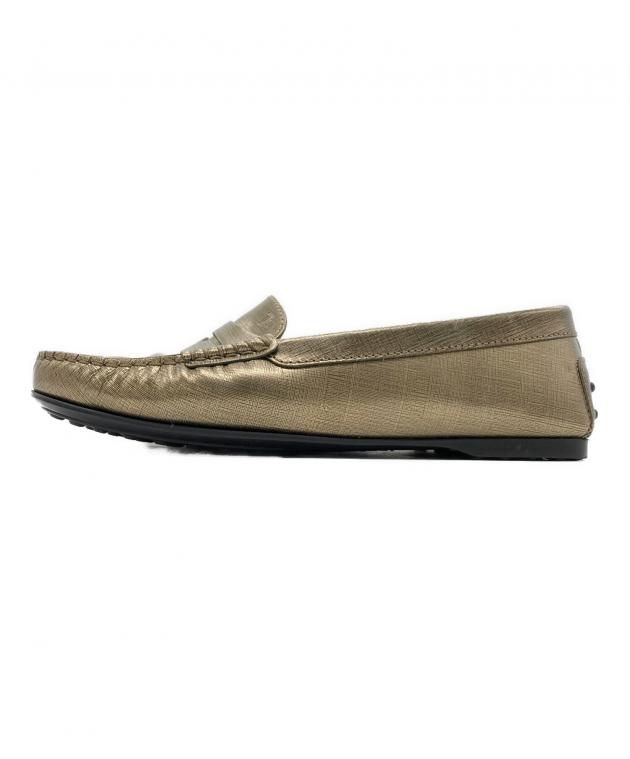 【美品】TOD'S トッズ ドライビングシューズ レザー ブラウン 37.5 中古・古着通販】TOD'S (トッズ) ドライビングシューズ ブラウン