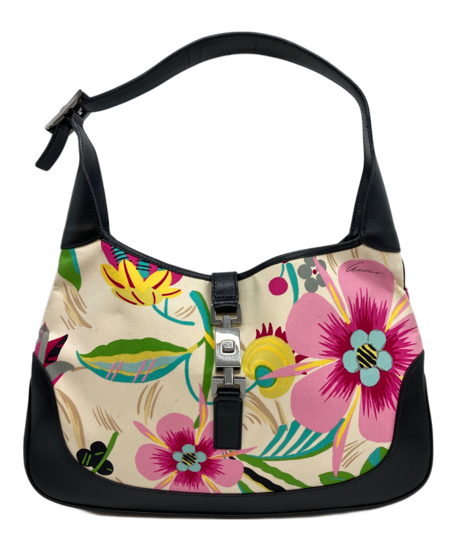 中古美品正規品　GUCCI 花柄ショルダーバッグ 中型 グッチ 楽天市場】花柄（ブランドグッチ）（ショルダーバッグ・メッセンジャー