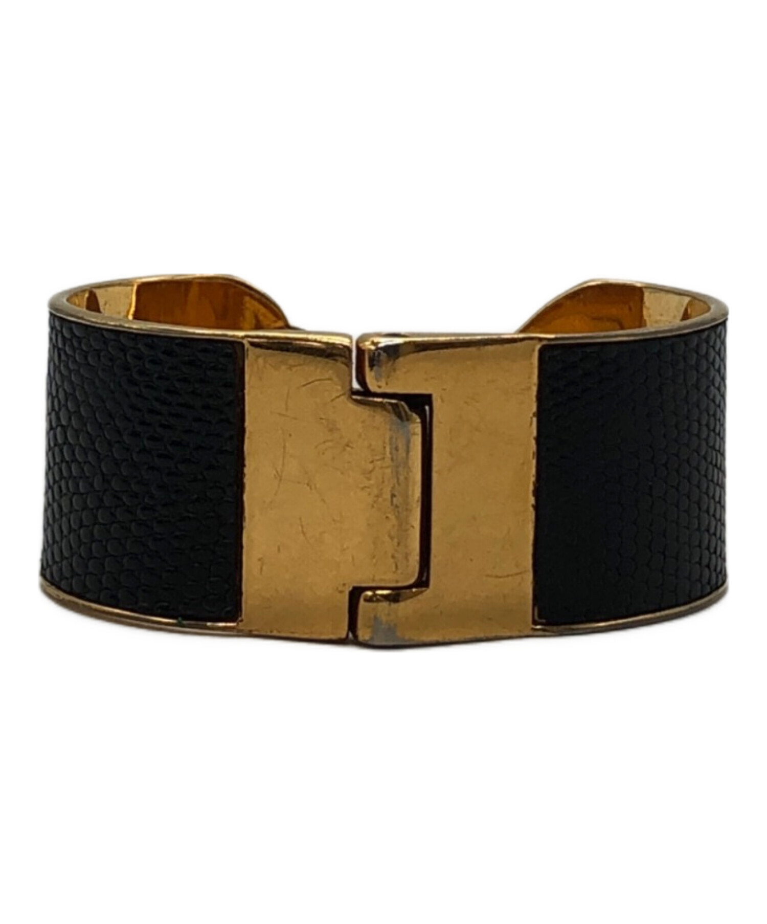 中古・古着通販】GUCCI (グッチ) リザードゴールドバングル ゴールド