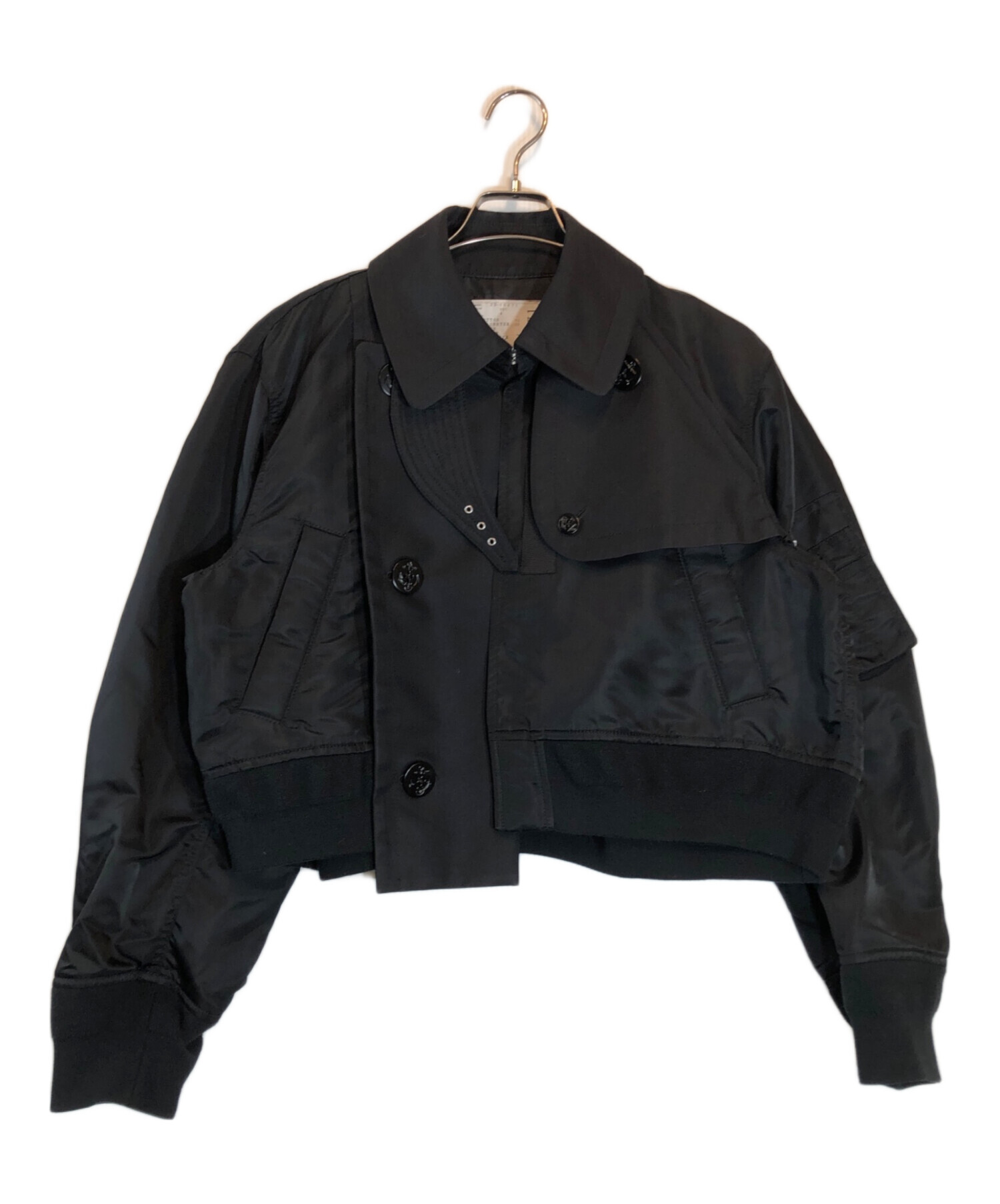 Sacai ナイロンツイルドッキングジャケット 中古・古着通販】sacai (サカイ) ナイロンツイルドッキングジャケット