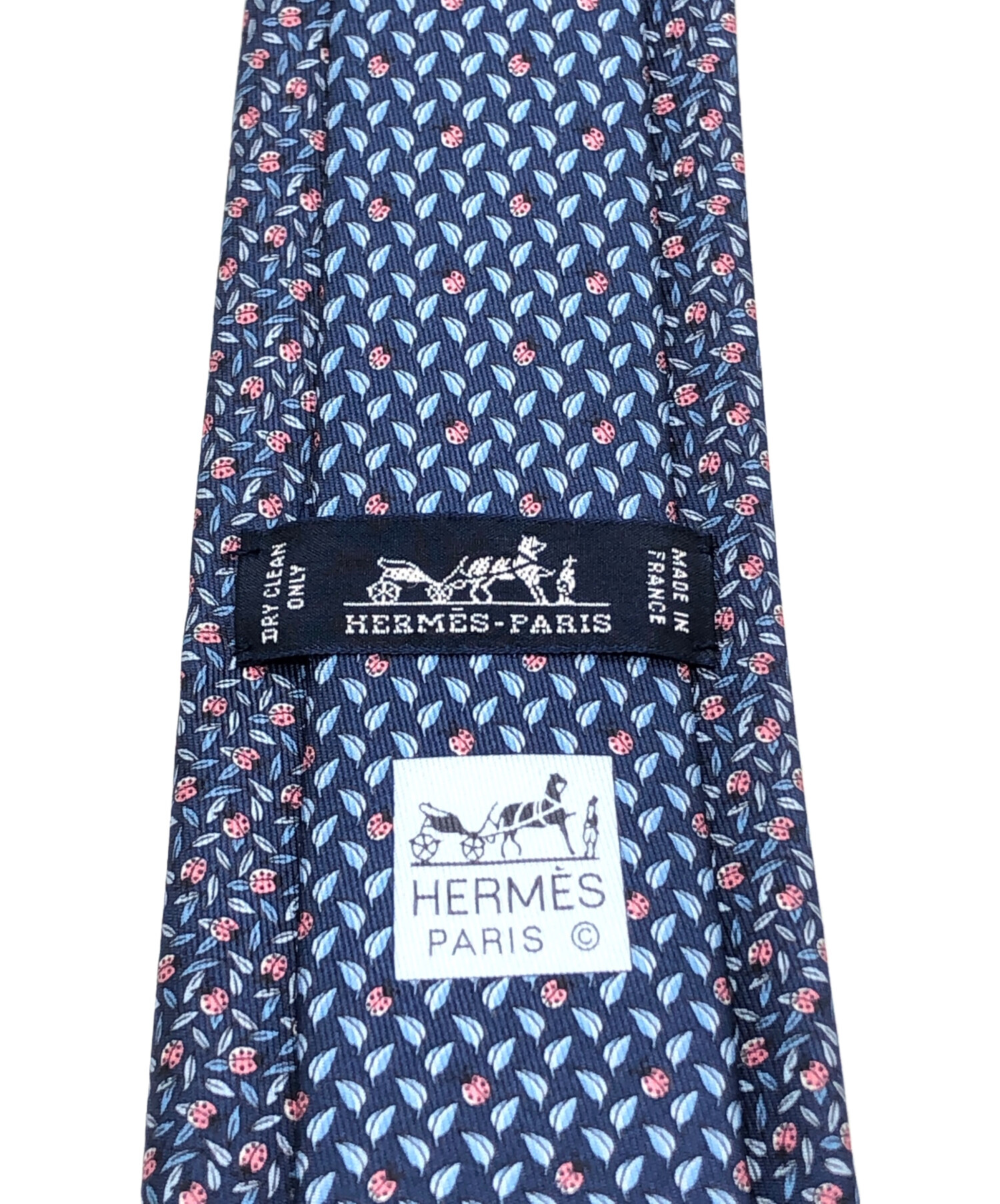 HERMES 箱と購入証明書付きです。ネイビー シルク ネクタイ クラブデシェネ ネクタイ シルク ネイビー エルメス – RECLO