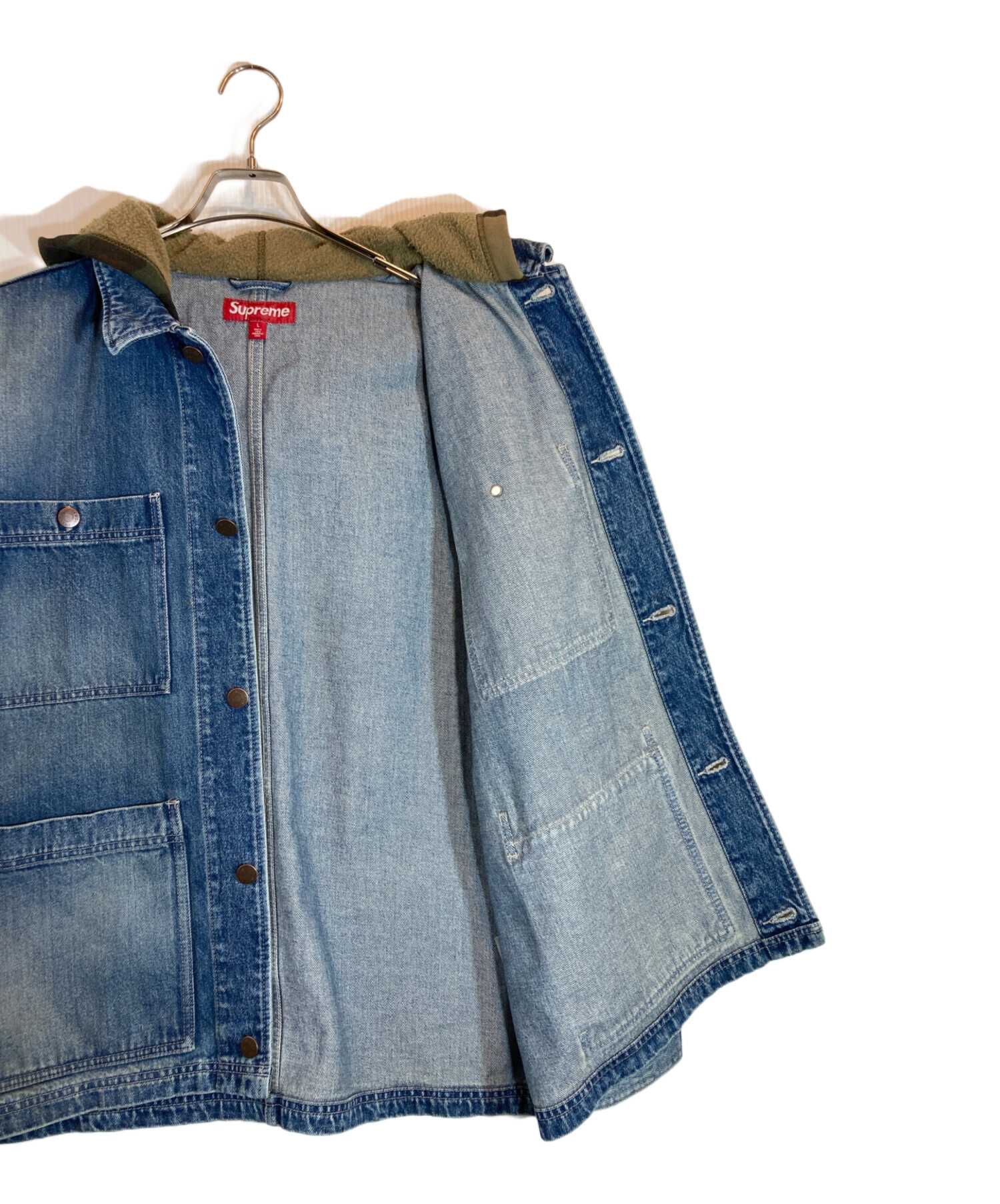 中古・古着通販】Supreme (シュプリーム) WORN HOODED CHORE COAT