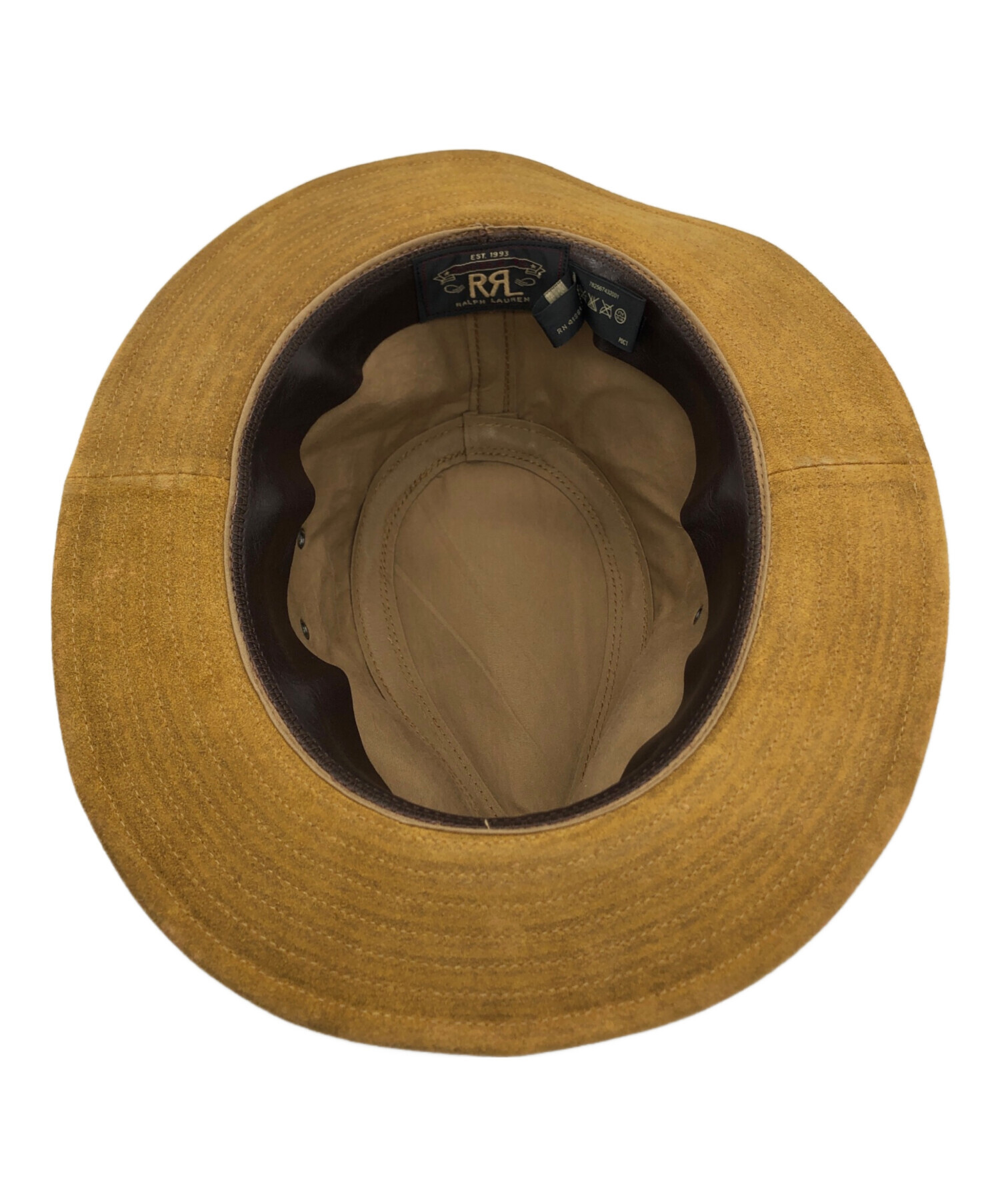 RRL ダブルアールエル バケットハット ベージュ L 中古・古着通販】RRL (ダブルアールエル) オイルドスウェードハット