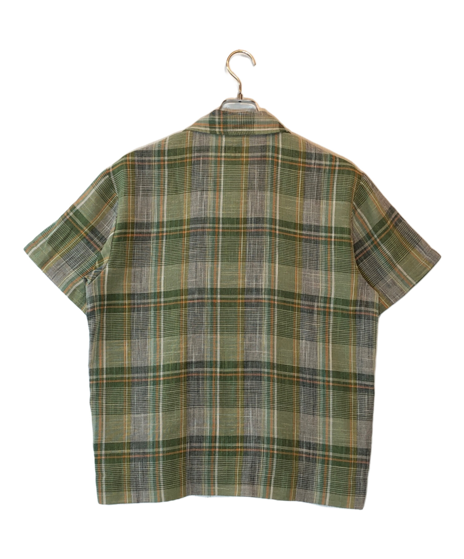 中古・古着通販】stussy (ステューシー) チェックシャツ グリーン