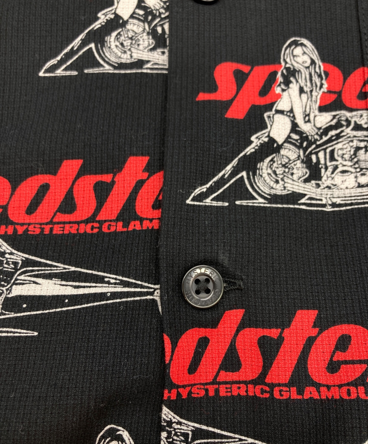 HYSTERIC GLAMOUR speedster 早い者勝ち HYSTERIC GLAMOUR - SPEEDSTER レギュラーカラーシャツ / ホワイト | Tempt