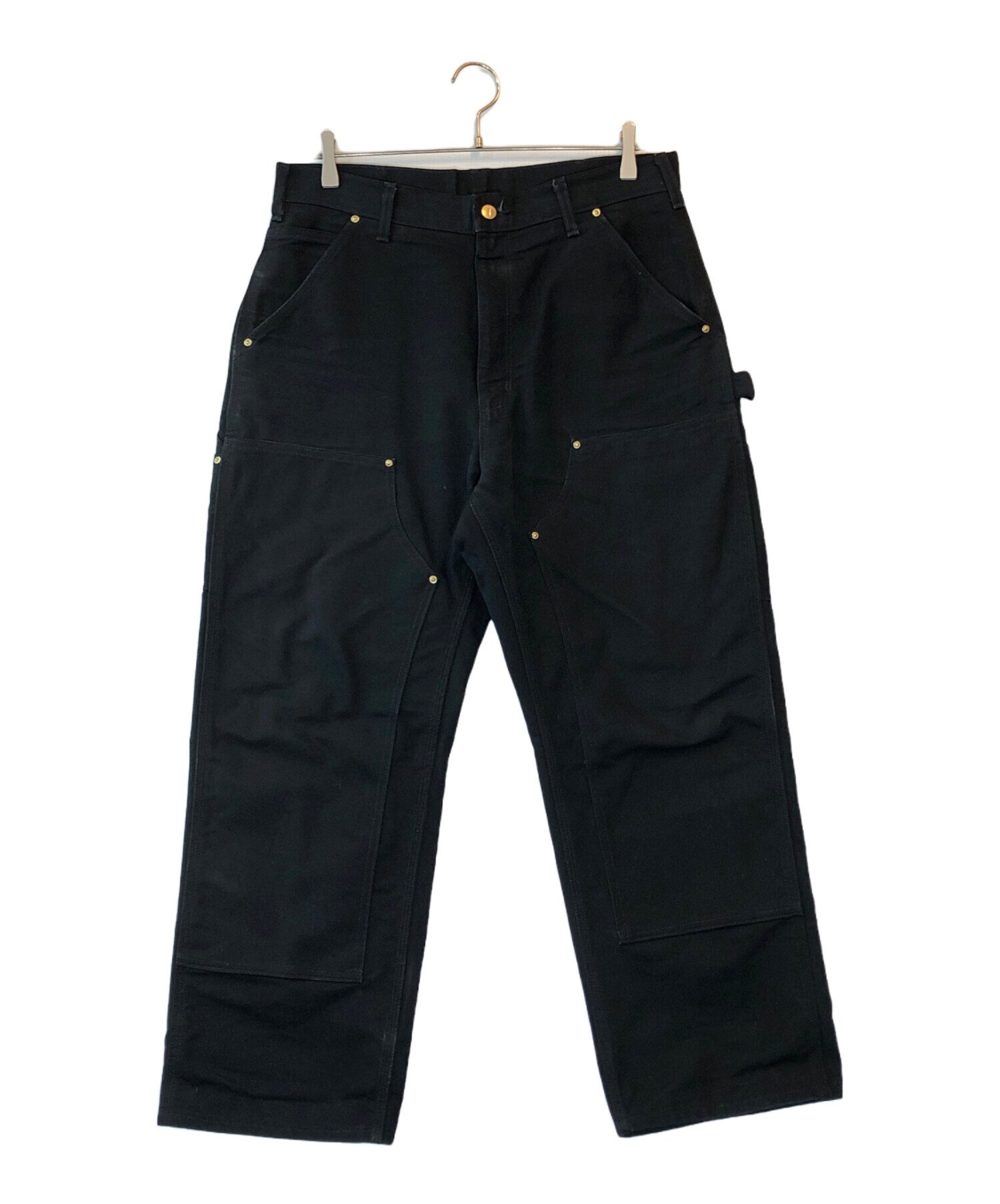Carhartt ダブルニー ブラック34✖️32 中古・古着通販】CarHartt (カーハート) ダブルニーパンツ ブラック