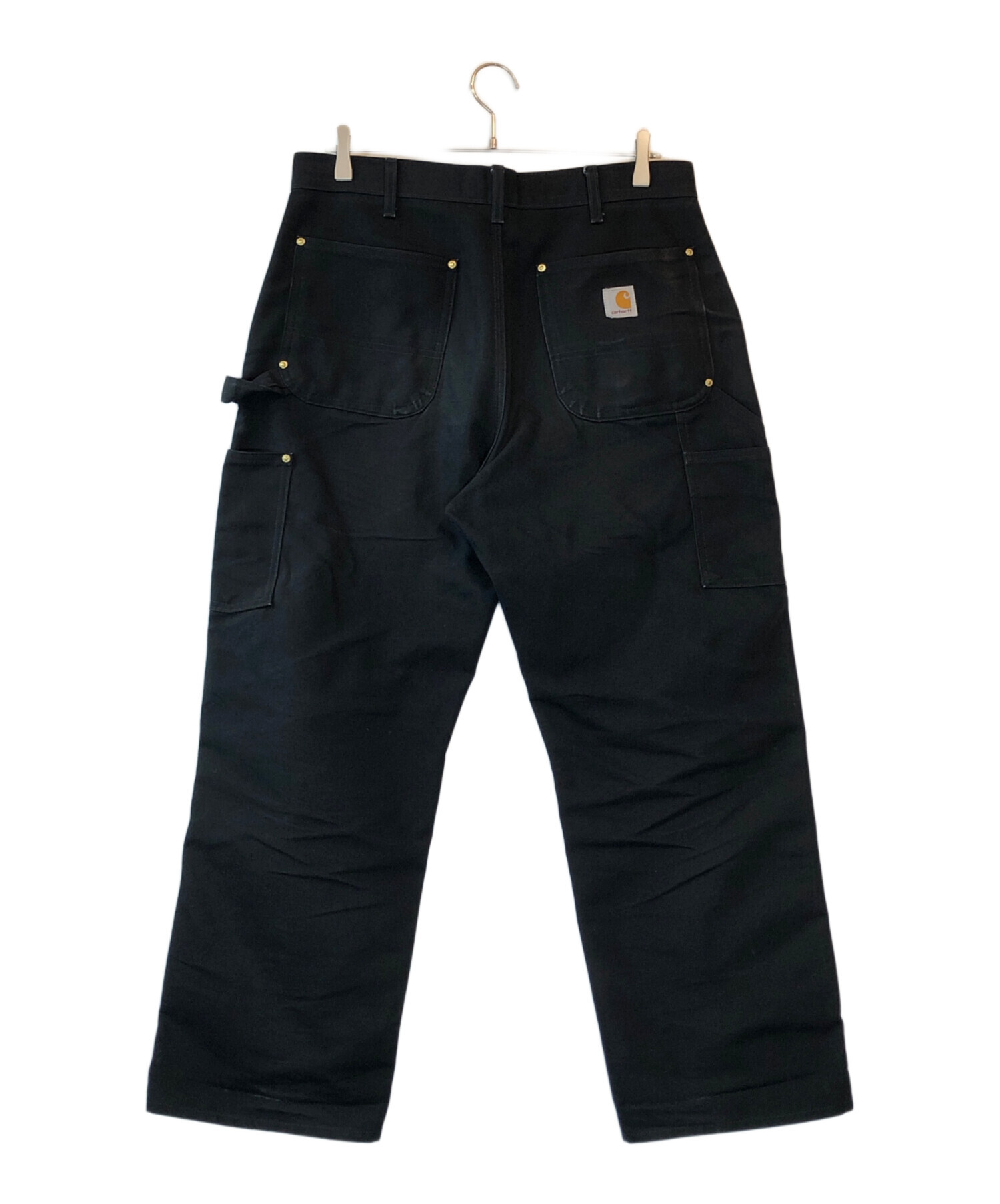 中古・古着通販】CarHartt (カーハート) ダブルニーパンツ ブラック