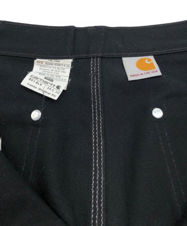 中古・古着通販】CarHartt (カーハート) ダブルニーパンツ ブラック