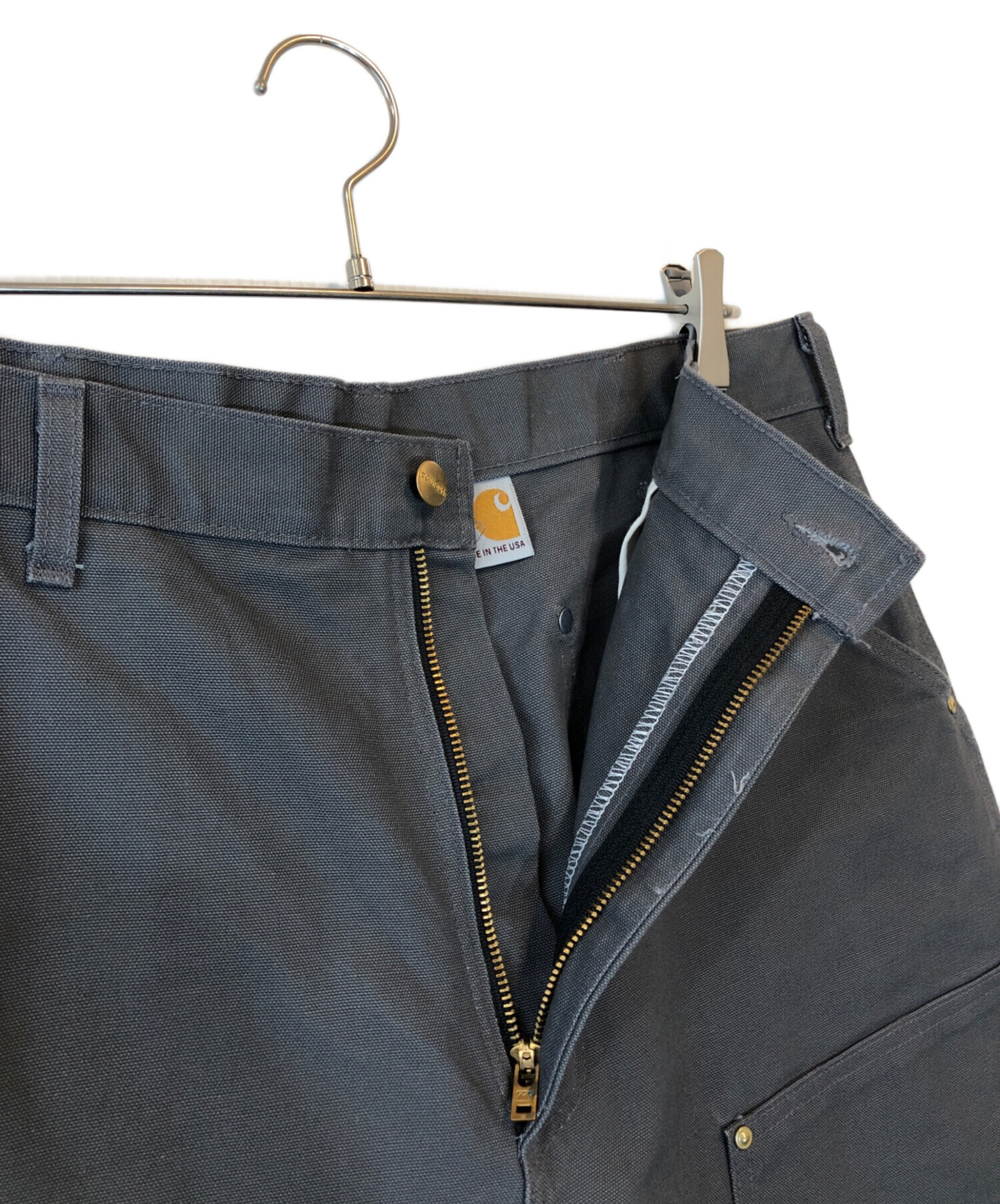中古・古着通販】CarHartt (カーハート) ダブルニーパンツ グレー