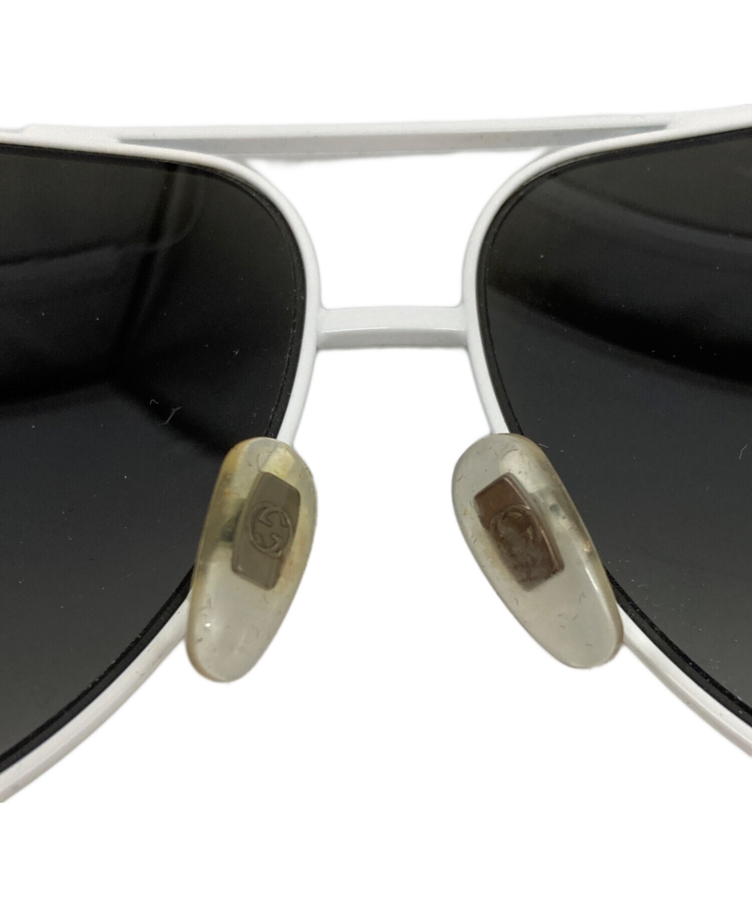 中古・古着通販】GUCCI (グッチ) ティアドロップサングラス ホワイト