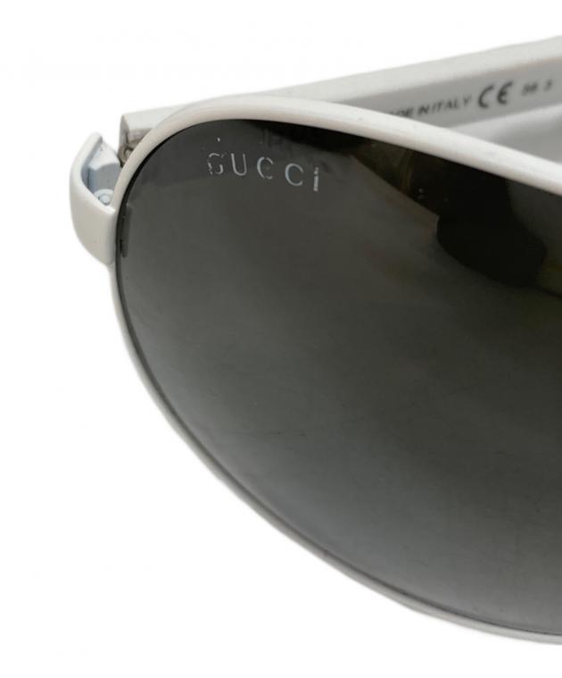 【美品】GUCCI ☆ ティアドロップ サングラス 中古・古着通販】GUCCI (グッチ) ティアドロップサングラス ホワイト
