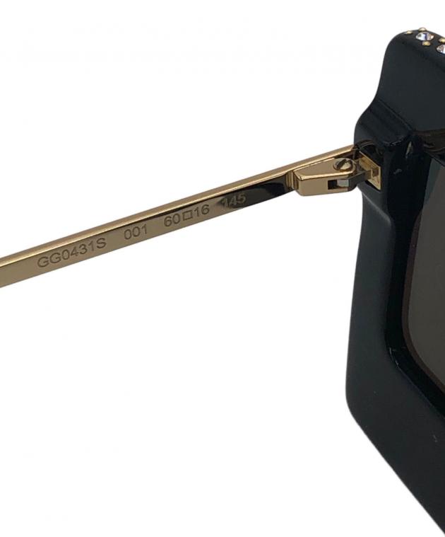 中古・古着通販】GUCCI (グッチ) スクェア ロゴ ラインストーン