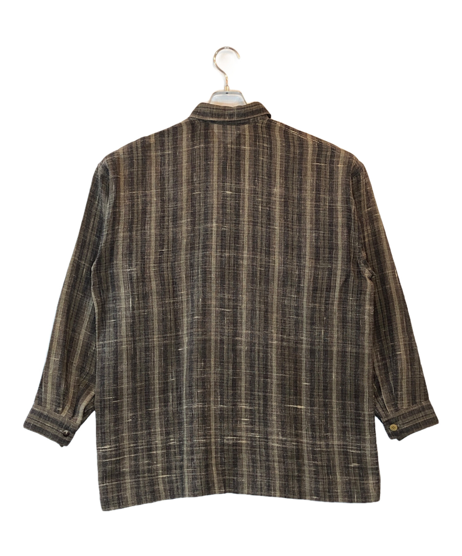 中古・古着通販】ISSEY MIYAKE (イッセイミヤケ) ウールリネンシャツ