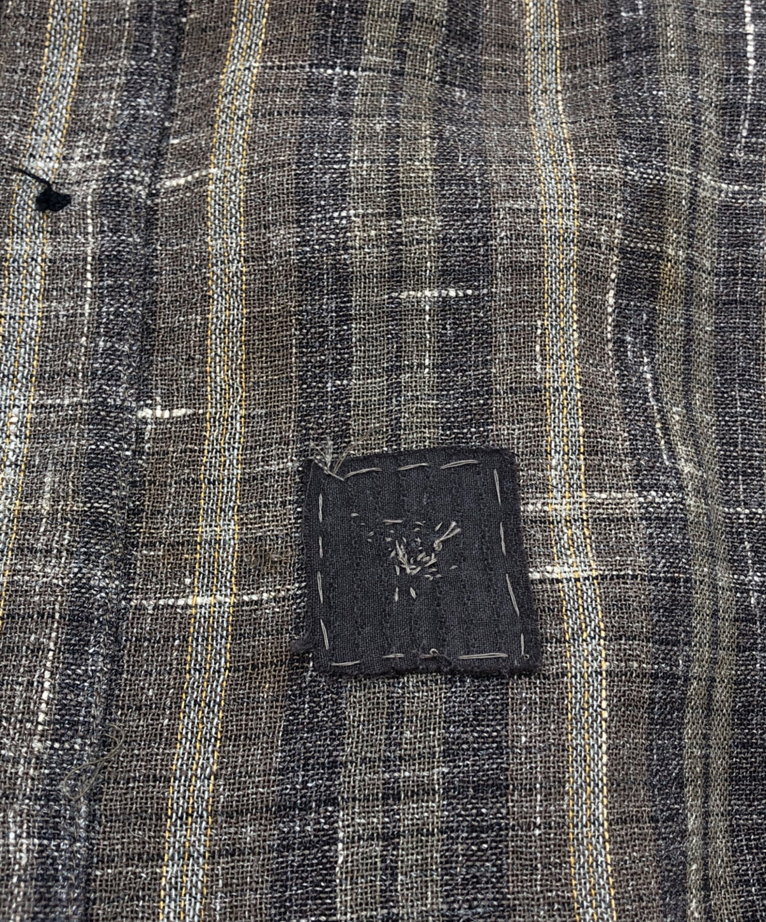 中古・古着通販】ISSEY MIYAKE (イッセイミヤケ) ウールリネンシャツ 