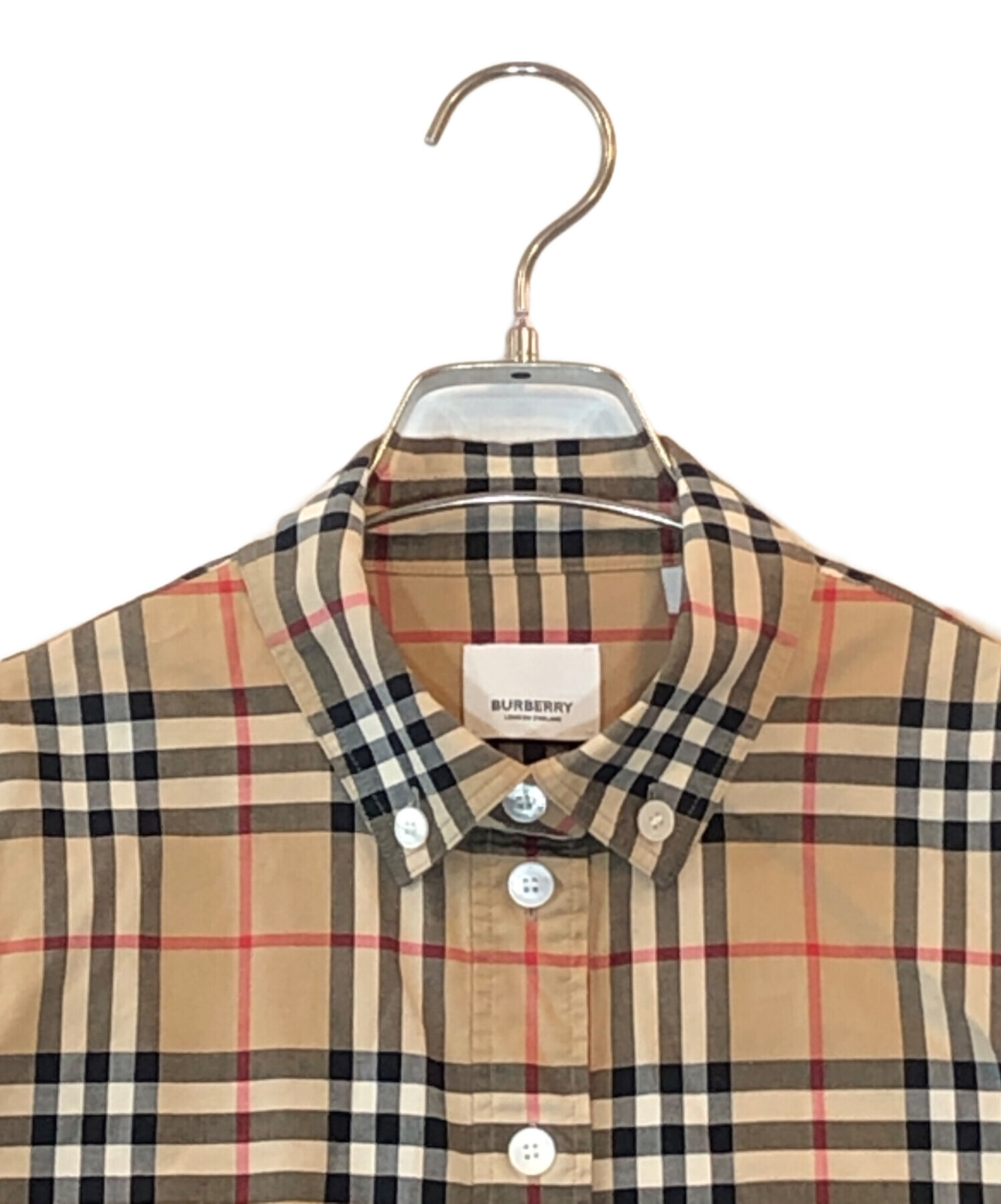 中古・古着通販】BURBERRY (バーバリー) ノバチェックシャツ ブラウン