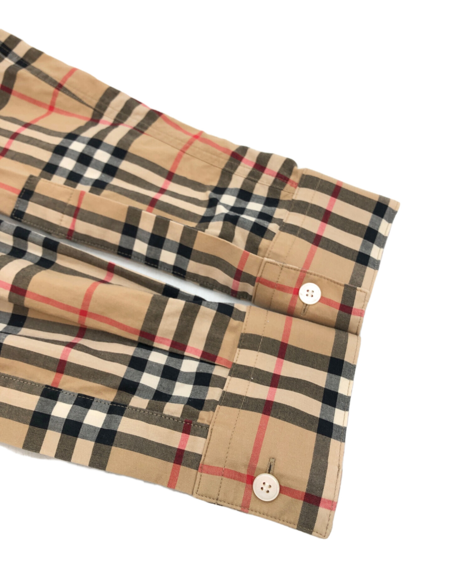 中古・古着通販】BURBERRY (バーバリー) ノバチェックシャツ ブラウン