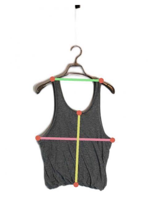 【BALENCIAGA】タンクトップ【バレンシアガ】 中古・古着通販】BALENCIAGA (バレンシアガ) タンクトップ グレー