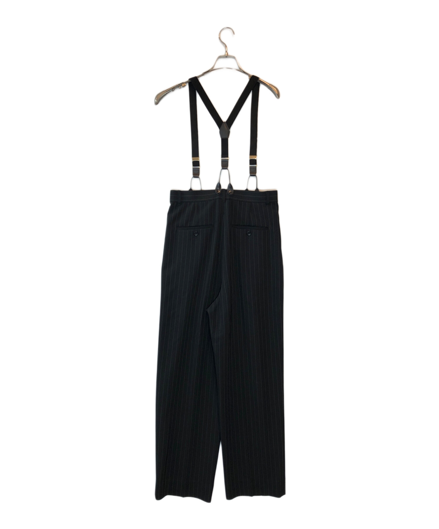 芸能人多数愛用【未使用】カレンソロジー サスペンダーパンツ　黒 中古・古着通販】Curensology (カレンソロジー) サスペンダー付パンツ