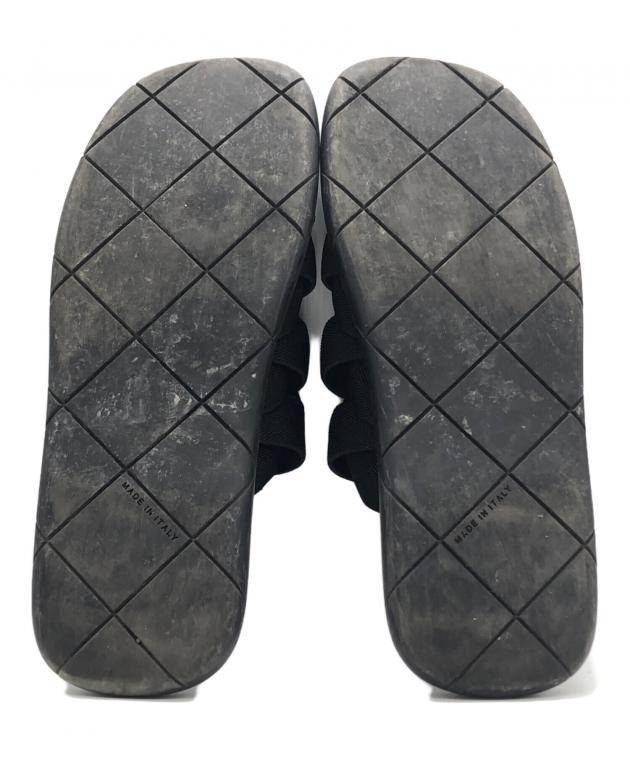 Bottega Veneta plat サンダル イントレチャート ブラック 中古・古着通販】BOTTEGA VENETA (ボッテガベネタ) PLAT イントレ