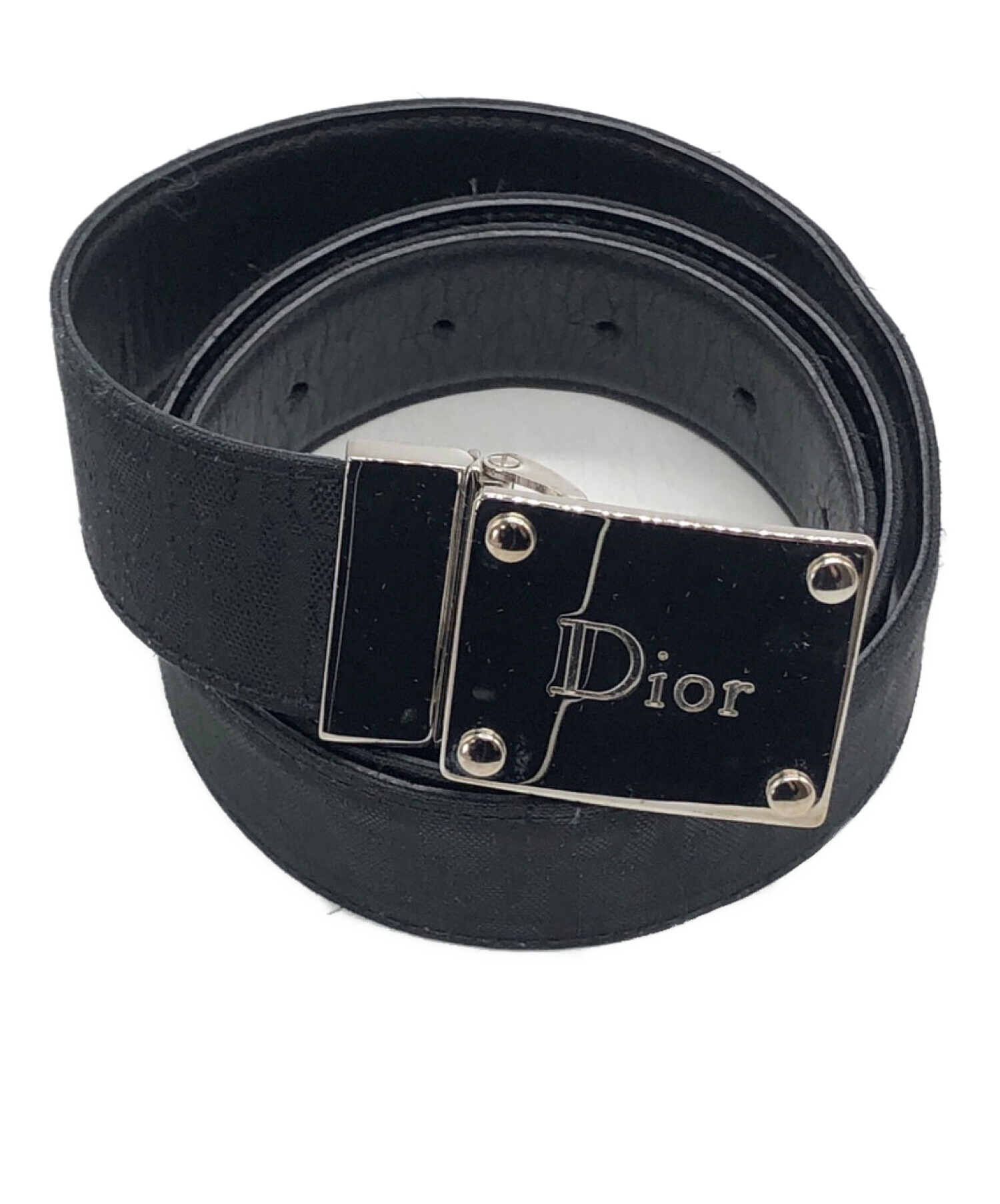 クリスチャン ディオール 腕時計 レディース アナログ 黒レザーベルト 中古 中古・古着通販】Christian Dior (クリスチャン ディオール) バックル