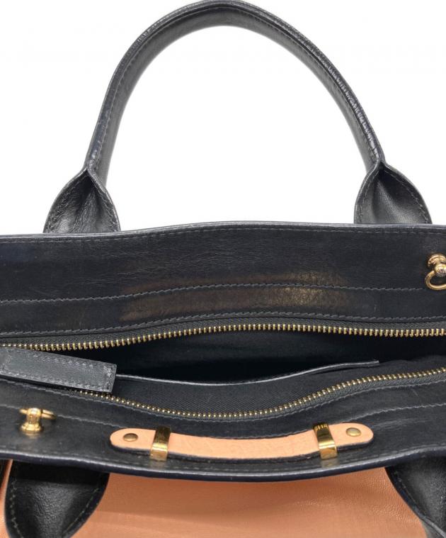 中古・古着通販】Chloe (クロエ) アリス ハンドバッグ ピンク×ブラック