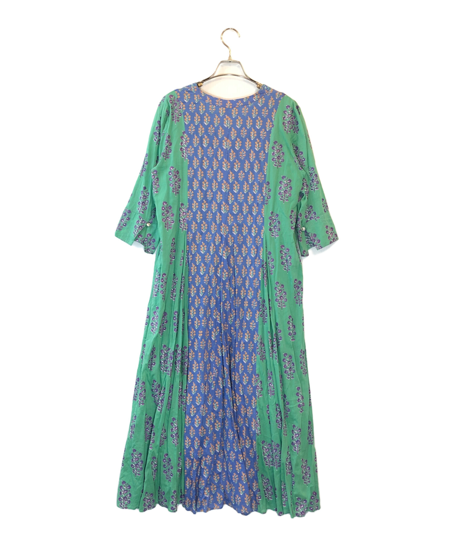中古・古着通販】ne quittez pas (ヌキテパ) ETHNIC PRINT PANEL DRESS 