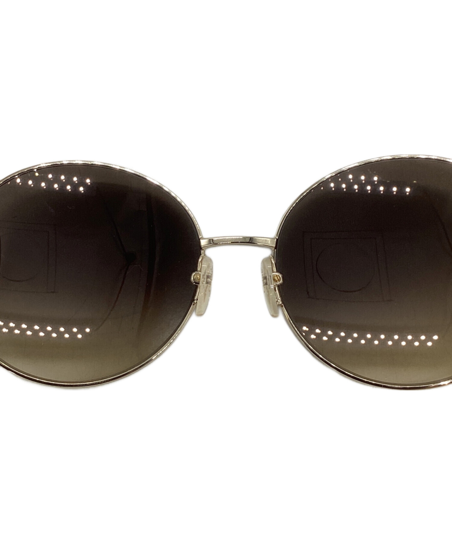 中古・古着通販】Chloe (クロエ) サングラス ゴールド サイズ:60□18