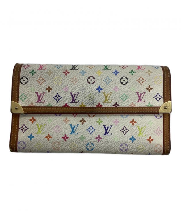 【中古品】ルイヴィトン　白　長財布　　モノグラム【正規品】 LOUIS VUITTON - 【極美品 RFID】 ルイヴィトン 長財布 モノグラム