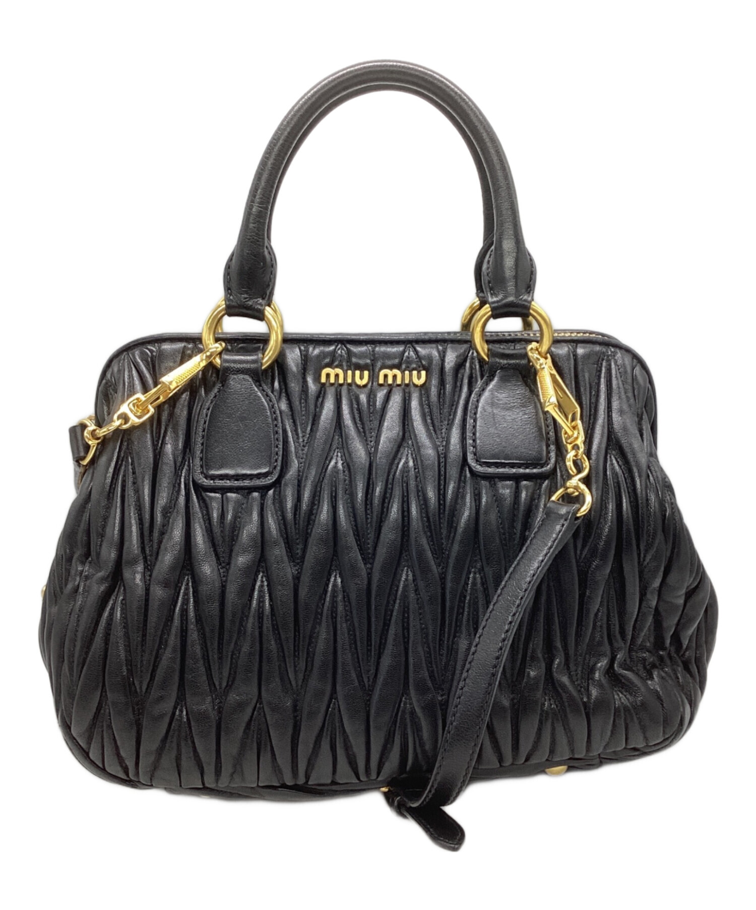 miumiuミュウミュウマテラッセ2wayパック miu miu（ミュウミュウ） 中古 トートバッグ レディース ブランド