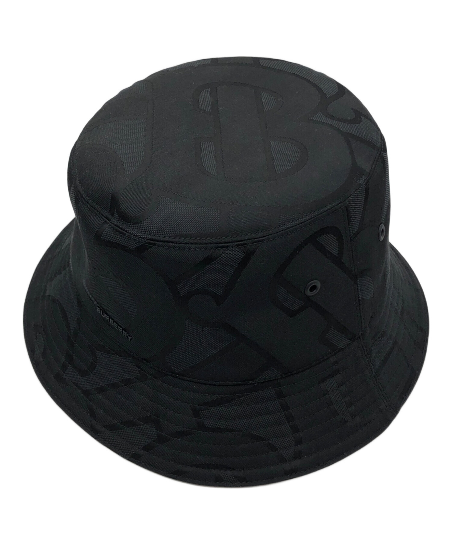 中古・古着通販】BURBERRY (バーバリー) バケットハット ブラック 中古・古着通販】BURBERRY (バーバリー) バケットハット ブラック