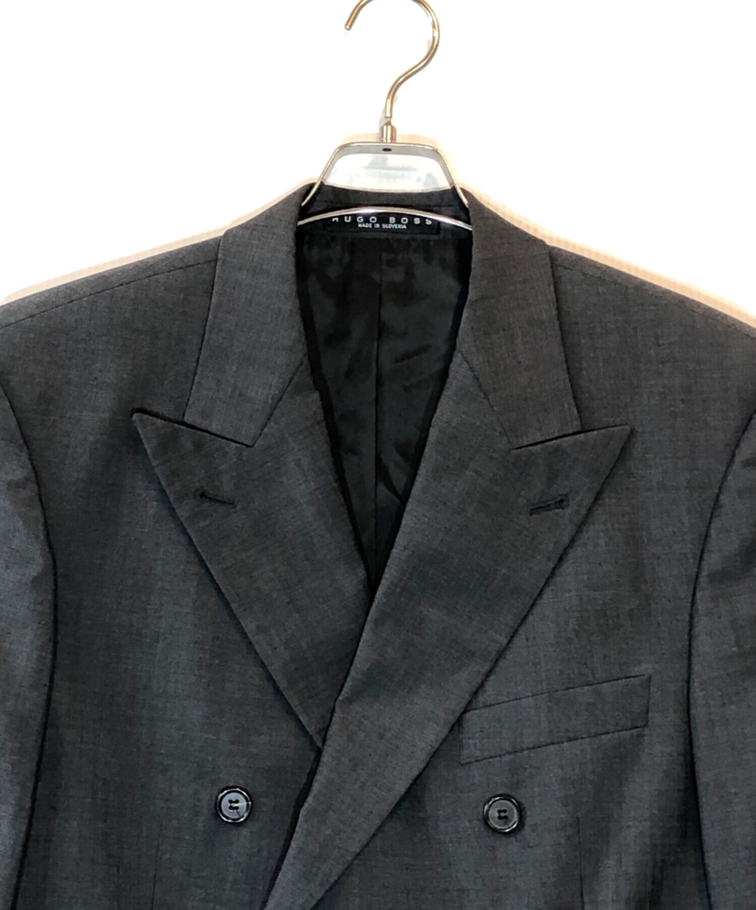 中古・古着通販】HUGO BOSS (ヒューゴ ボス) ダブルジャケット グレー