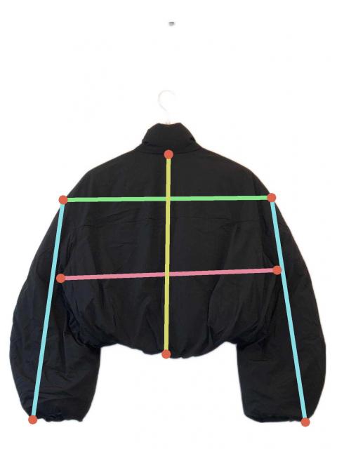 中古・古着通販】CLANE (クラネ) BALLOON SHORT DOWN JACKET ブラック