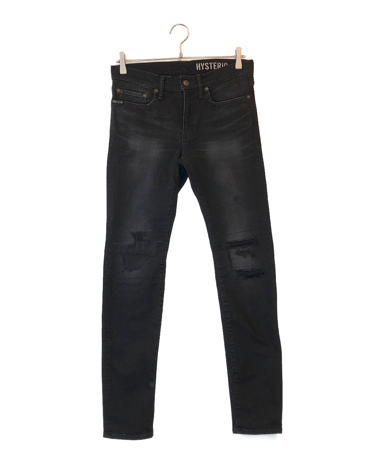HYSTERIC GLAMOUR ダメージ加工　デニムパンツ　Mサイズ 中古・古着通販】Hysteric Glamour (ヒステリックグラマー) スタッズ