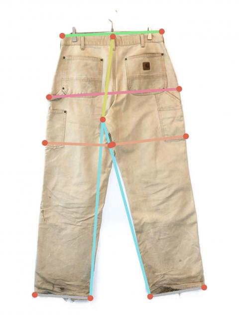 中古・古着通販】CarHartt (カーハート) ダブルニーペインターパンツ