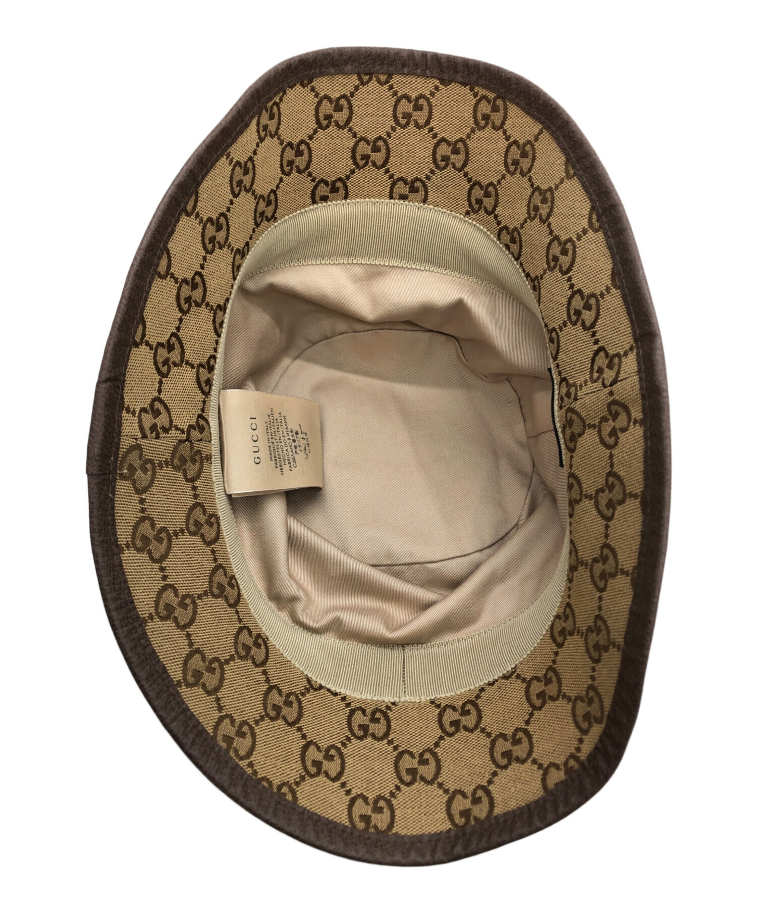 中古・古着通販】GUCCI (グッチ) バケットハット ブラウン サイズ:M