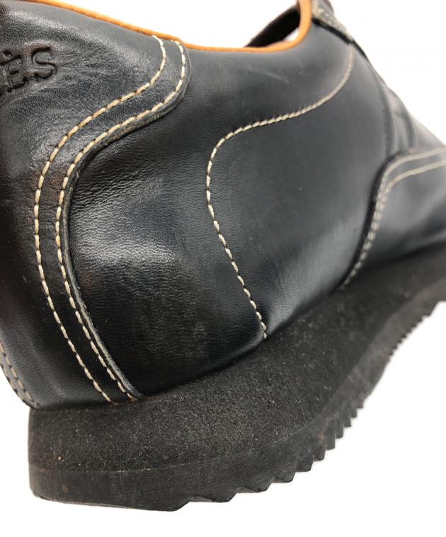 中古・古着通販】HERMES (エルメス) Hロゴレザースニーカー ブラック