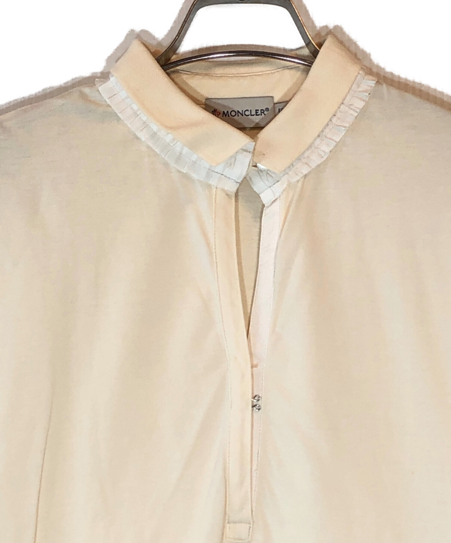 中古・古着通販】MONCLER (モンクレール) フリルカラーポロシャツ
