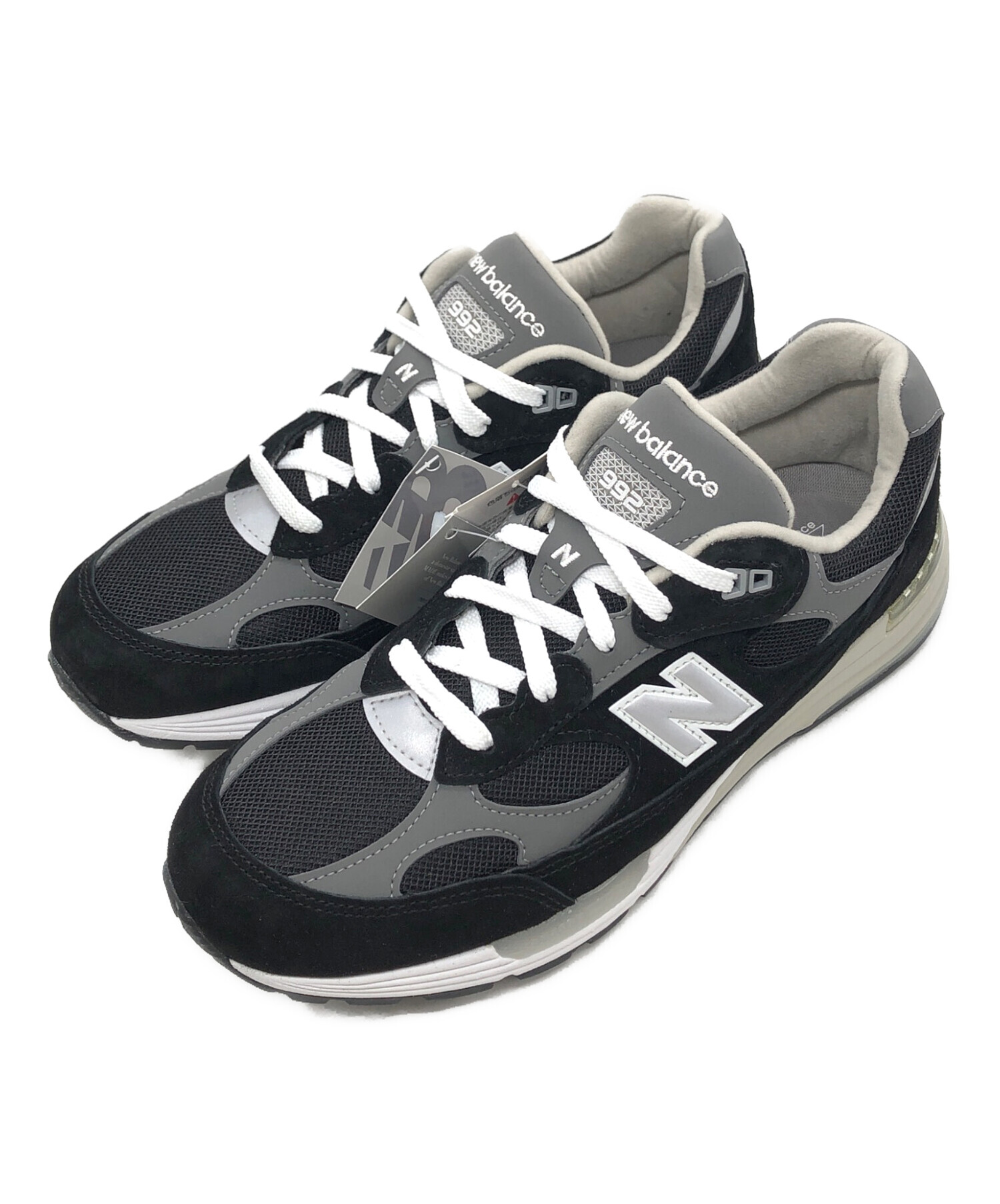 New Balance 992 ブラック/グレー スニーカー 中古・古着通販】NEW BALANCE (ニューバランス) 992 Black スニーカー