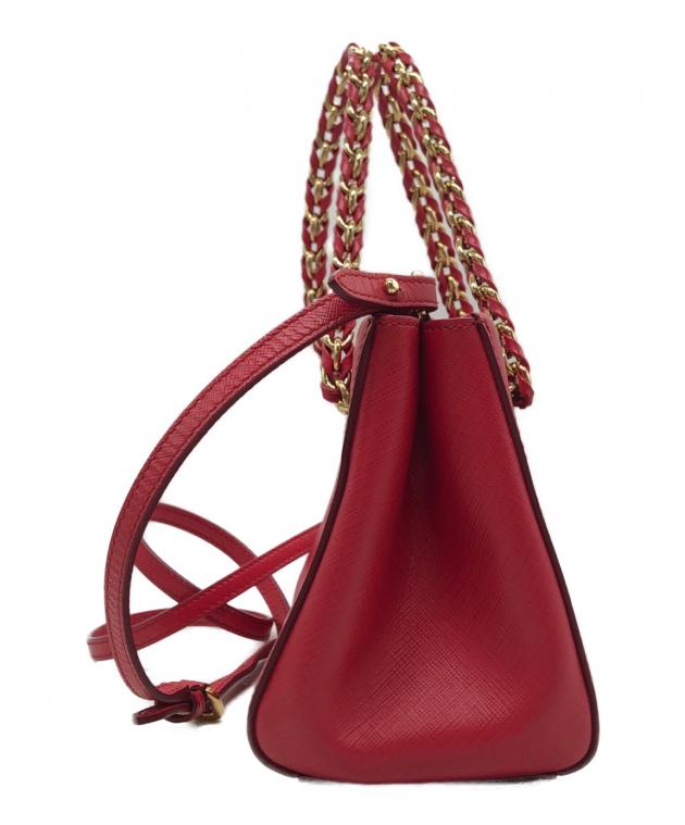 Salvatore Ferragamo 赤 ハンドバッグ(肩掛け可能) 中古・古着通販】Salvatore Ferragamo (サルヴァトーレ フェラガモ