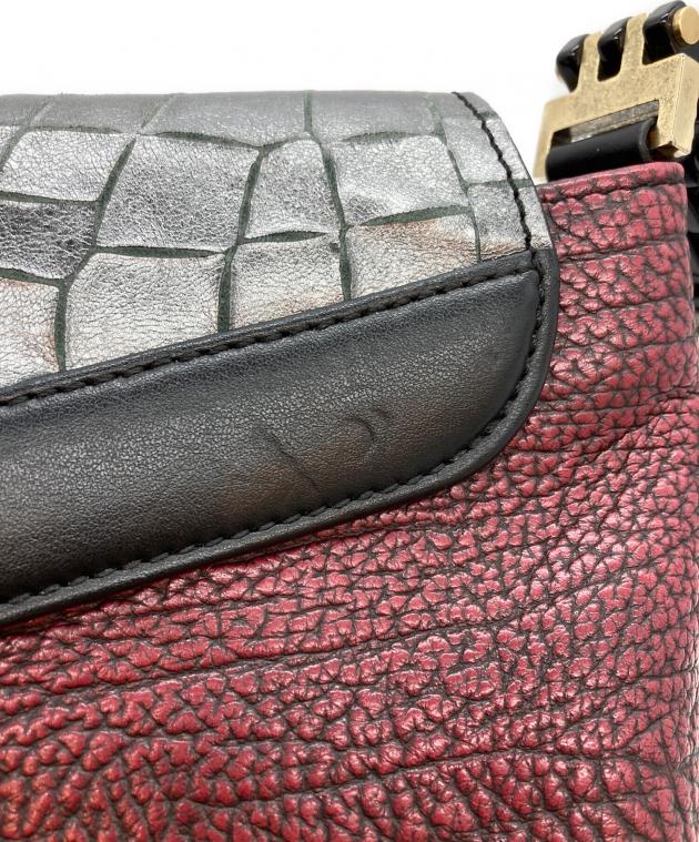 中古・古着通販】ETRO (エトロ) ショルダーバッグ レッド×ブラック