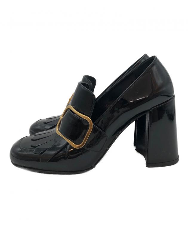 中古・古着通販】PRADA (プラダ) ヒールパンプス ブラック サイズ:38